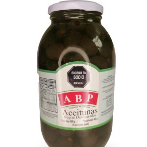ACEITUNA NEGRA DESHUESADA FRASCO